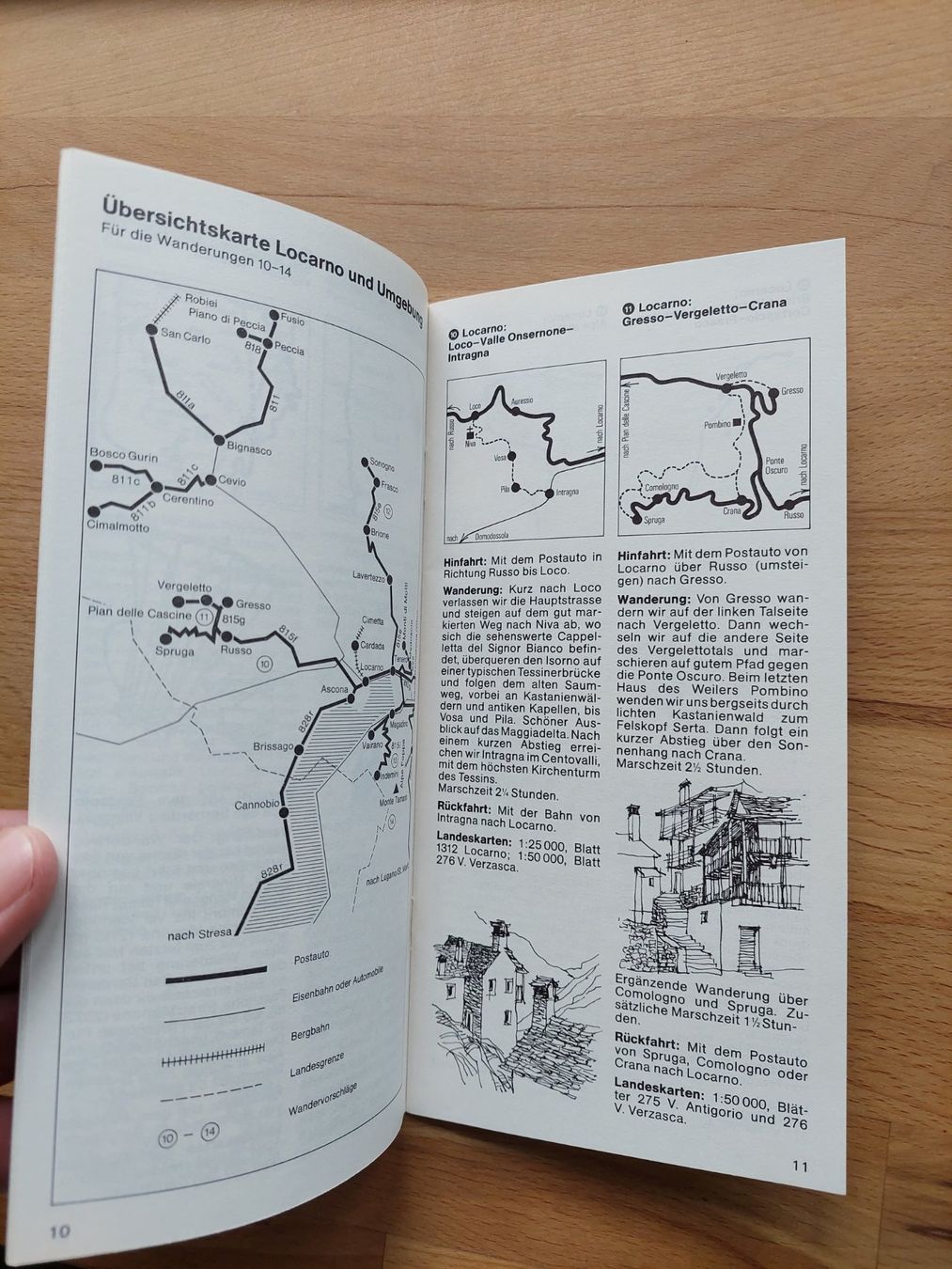 Documenti: 4 alte Prospekte Mit dem Postauto zum Wanderweg – Usato da Obfelden venduto da Foto_Bild_Kunst_Buch 4