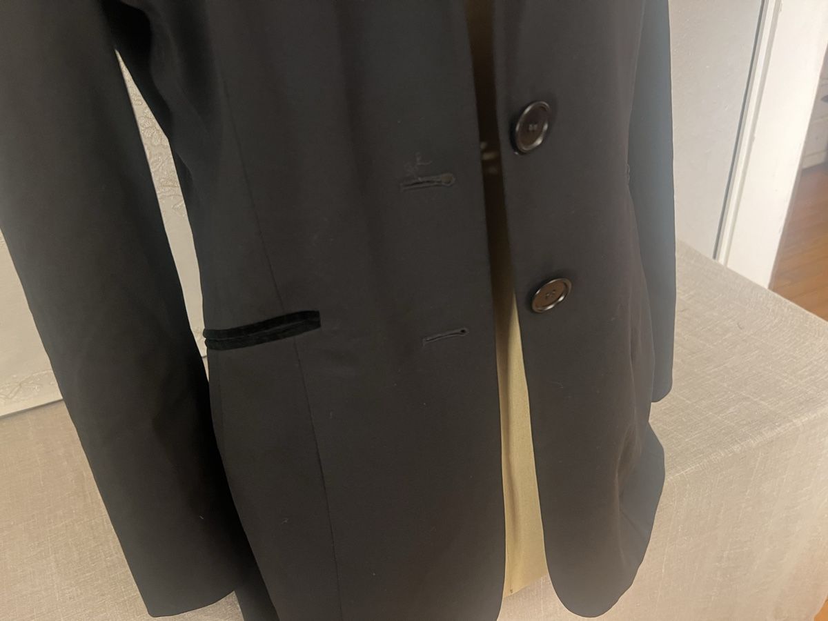 Scapa Giacche: Veste noire SCAPA col Mao doublée bleu élégante – Usato da Genève venduto da DELIRBEADS 4