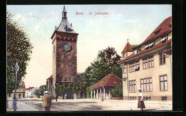 Cartoline postali: AK Basel, St. Johanntor – Usato da Berlin venduto da bartko-reher
