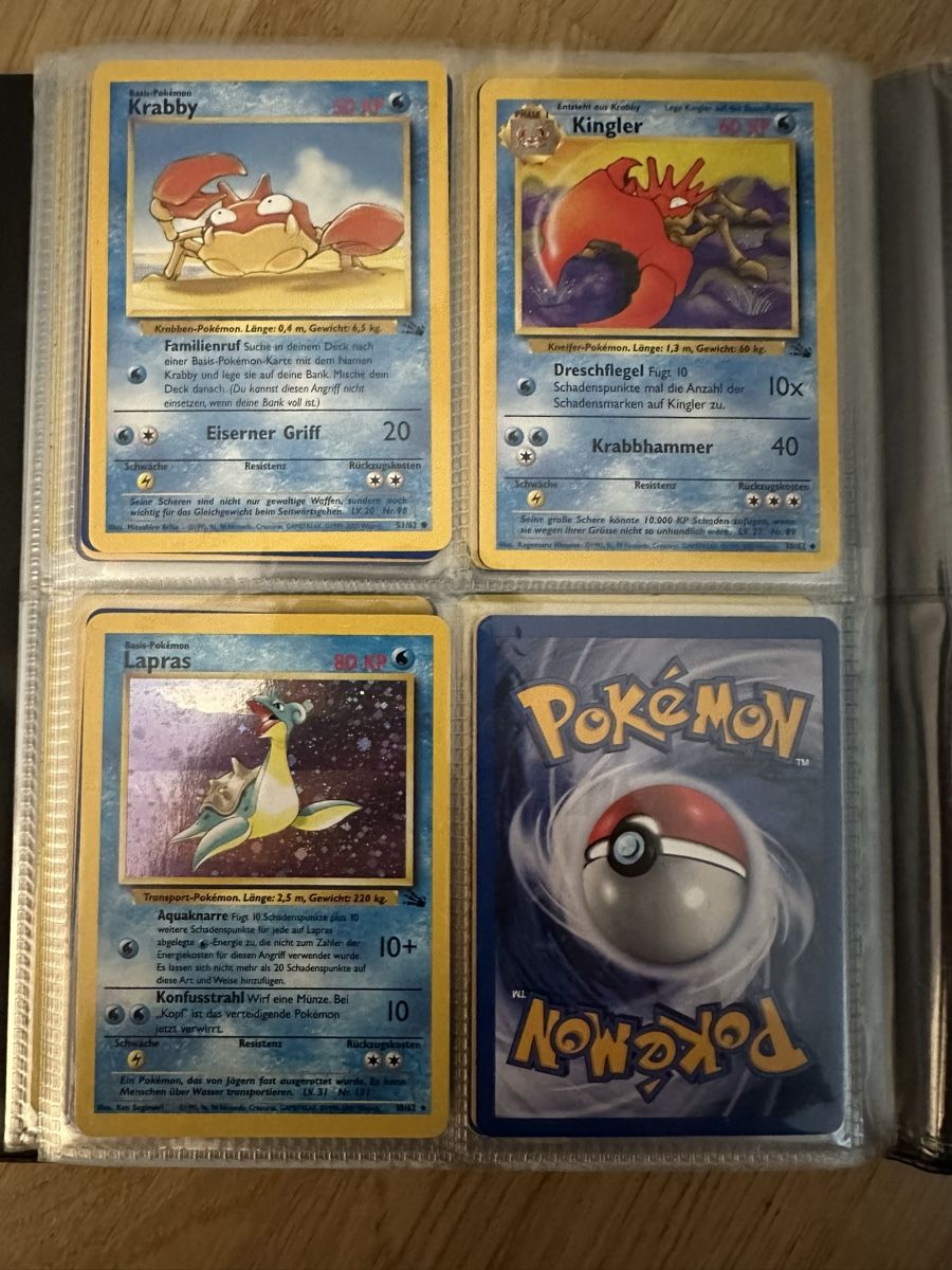 Pokémon Sammelbilder & Trading cards: 95 Pokémon Karten aus den 90ern – Gebraucht aus Sumiswald von Sigmund90 2
