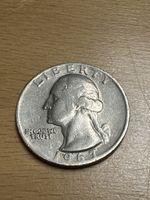 USA Quarter Dollar Münze 1967 Washington Silberlegierung