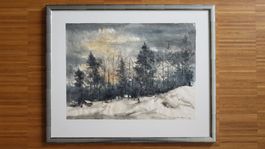 Winterlandschaft ob Stäfa, Erwin Kohlund 1989