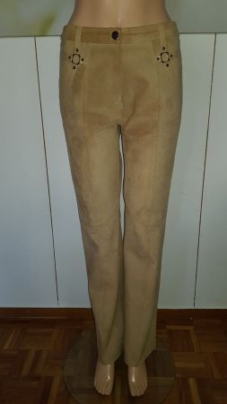 ABSOLU Pantalon avec cuir / Hose mit Leder taille 38 (3)