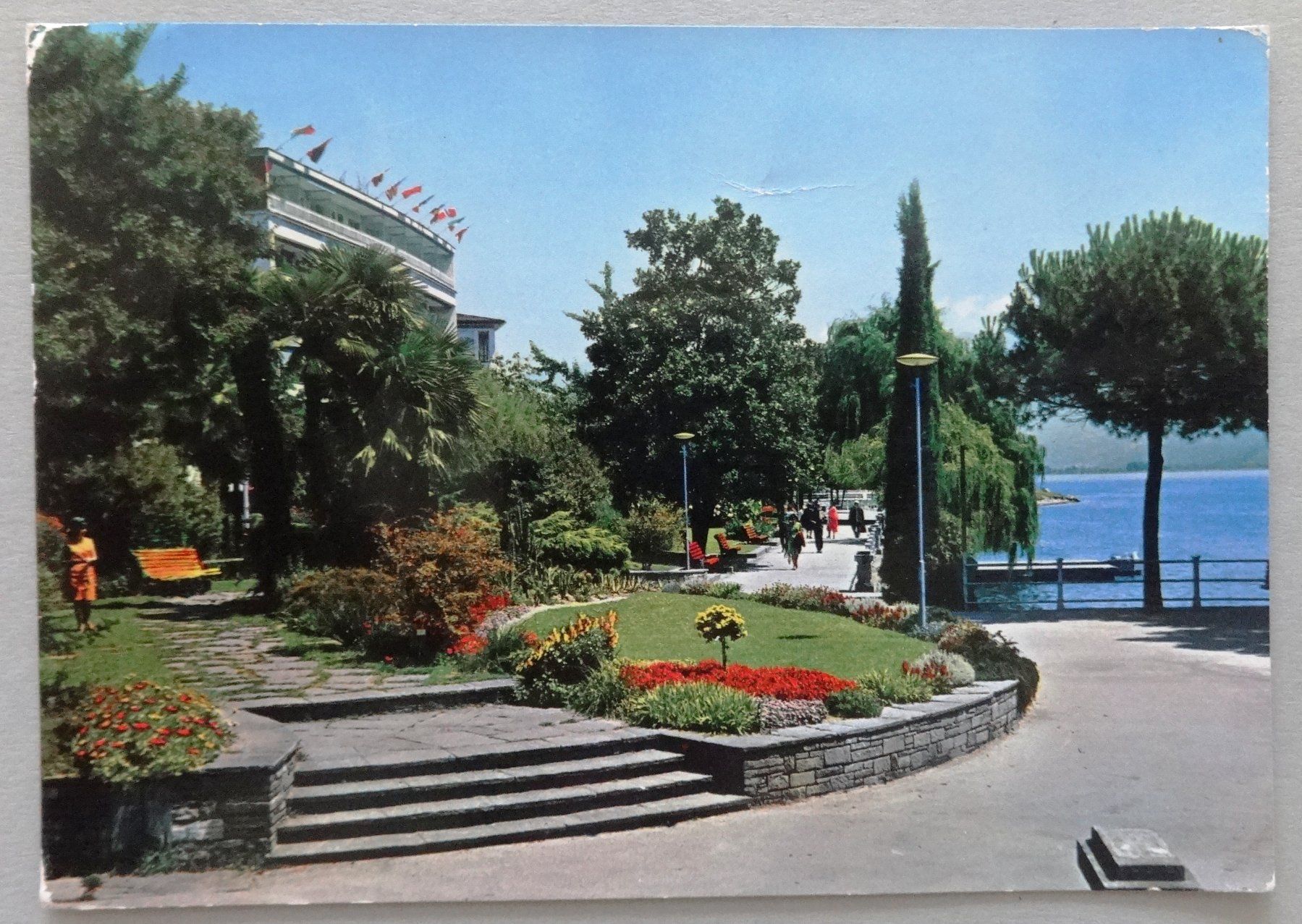 Cartoline postali: Locarno - Lago Maggiore - Giardini lungolago – Difettoso da Fétigny venduto da Billy2miny