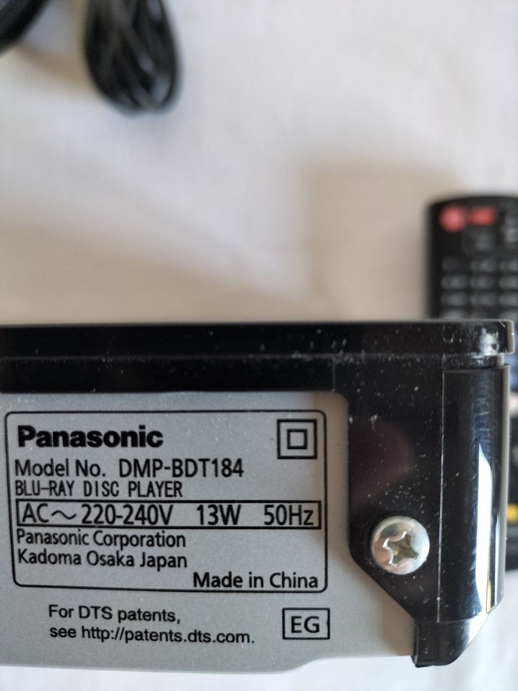 Panasonic Lettore multimediale & Streamer: Blu-ray 4K Panasonic DMP-BDT184 comme neuf avec télécommande – Usato da Essert FR venduto da MyShopTech 4