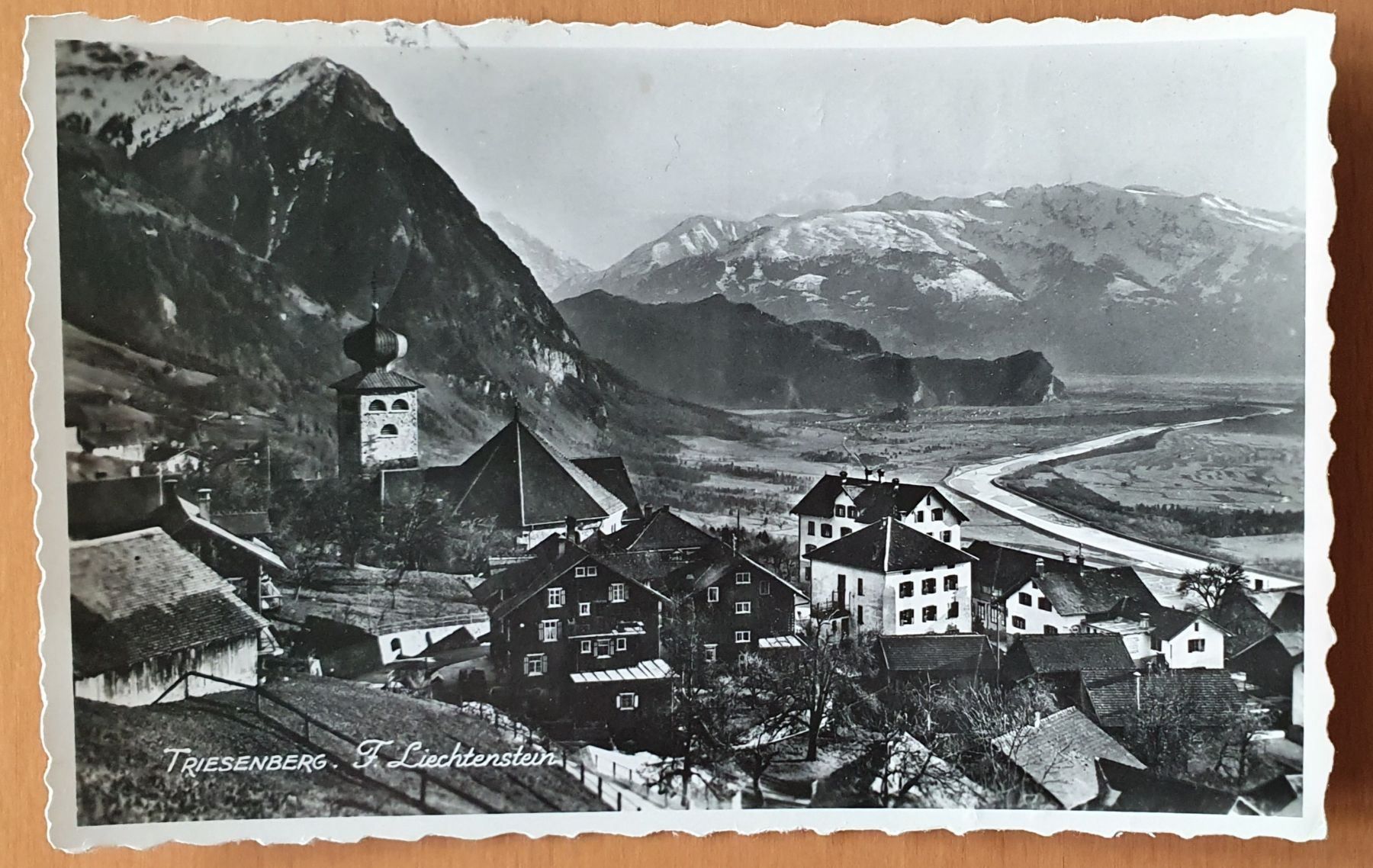 Cartoline postali: Liechtenstein  - Triesenberg 1949 – Usato da Kreuzlingen venduto da Rschweiz1