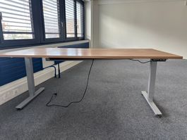 Höhenverstellbarer Sitz-/Stehtisch 100cm x 200cm