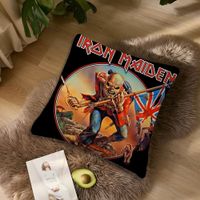 Taie  Iron Maiden - Déco Rock Vintage - 45x45 cm 🎸🤘J101