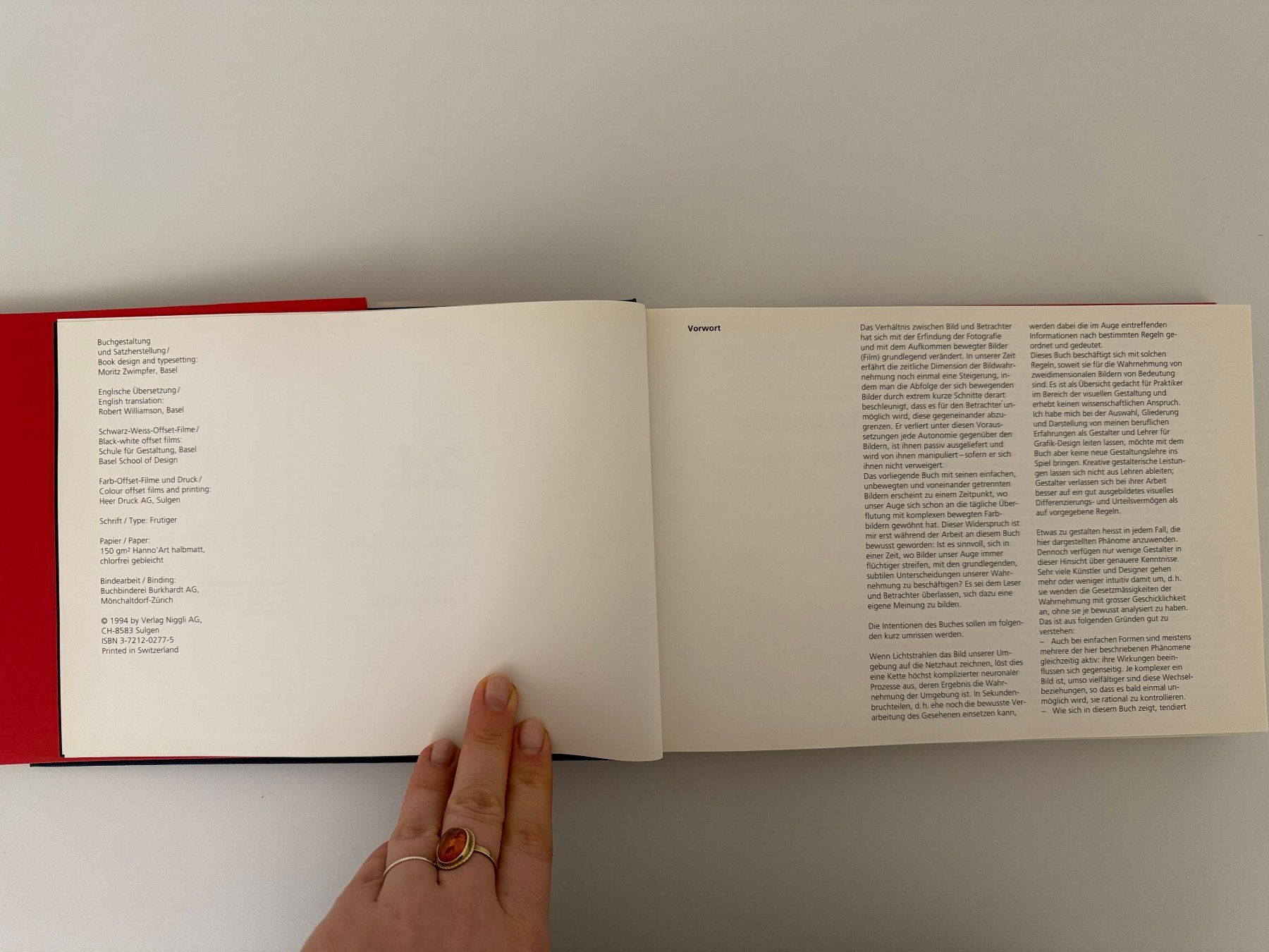 Libri: 2d, visuelle Wahrnehmung : elementare Phänomene 1994 – Usato da Bern venduto da consign_agency 2