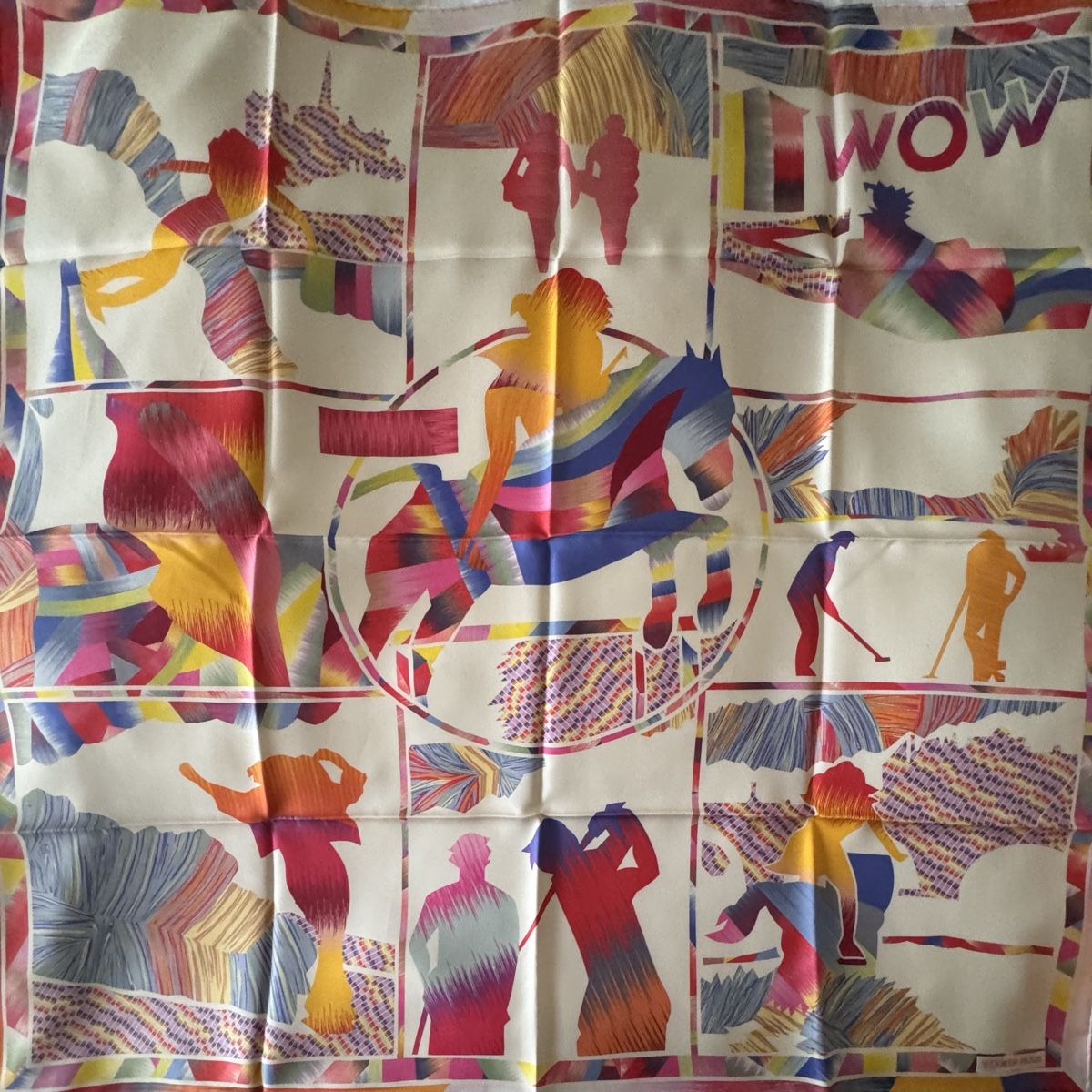Hermès Foulard & Sciarpe: Hermès carré 90 Marble WoW  – Nuovo e nell'imballaggio originale da Genève venduto da Allisgood 1