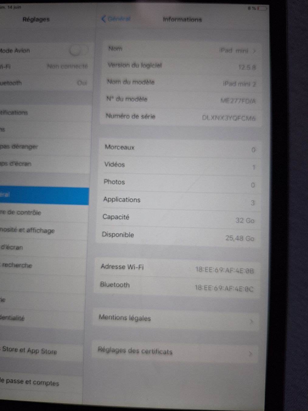 Apple Tablet PC: iPad mini 2 32 Go – Usato da Tannay venduto da v1n1p00h 2