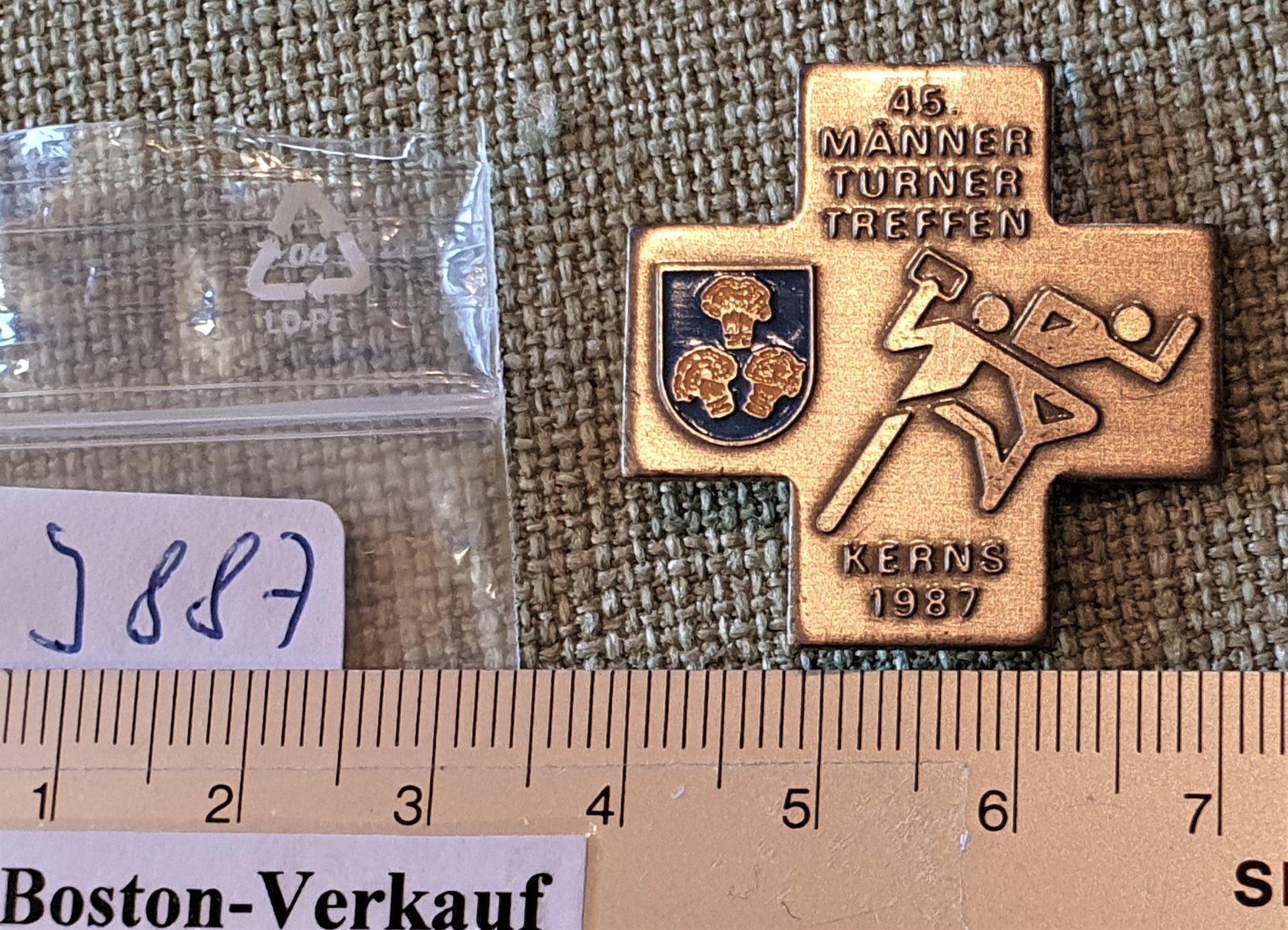 Medaglie: J887 - Männer Turner Treffen Kerns 1987 – Usato da Reinach BL venduto da Boston-Verkauf 2