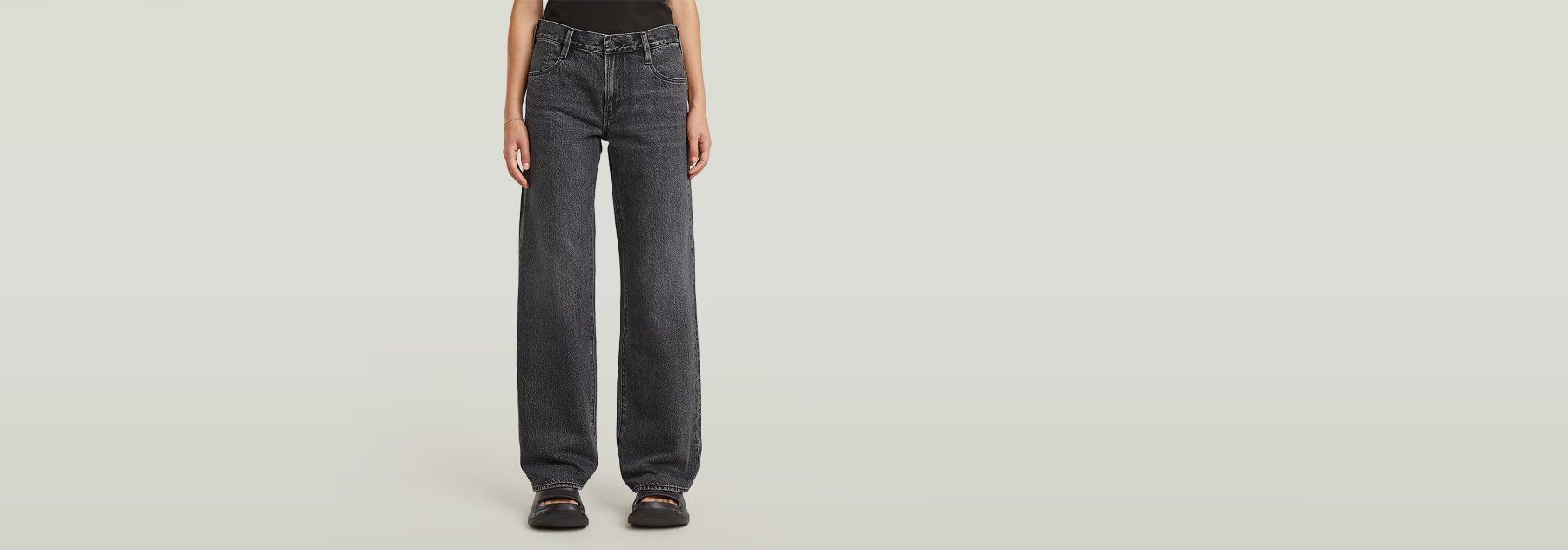 Jeans: G-Star - Judee - 28/30 - Grau/Schwarz – Usato da Widnau venduto da sareena