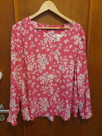 Bonita, chemisier rose à fleurs, taille 48, neuf étiqueté
