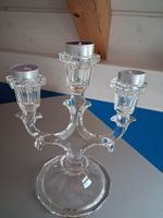 KERZENSTÄNDER AUS GLAS 3 ARMIG