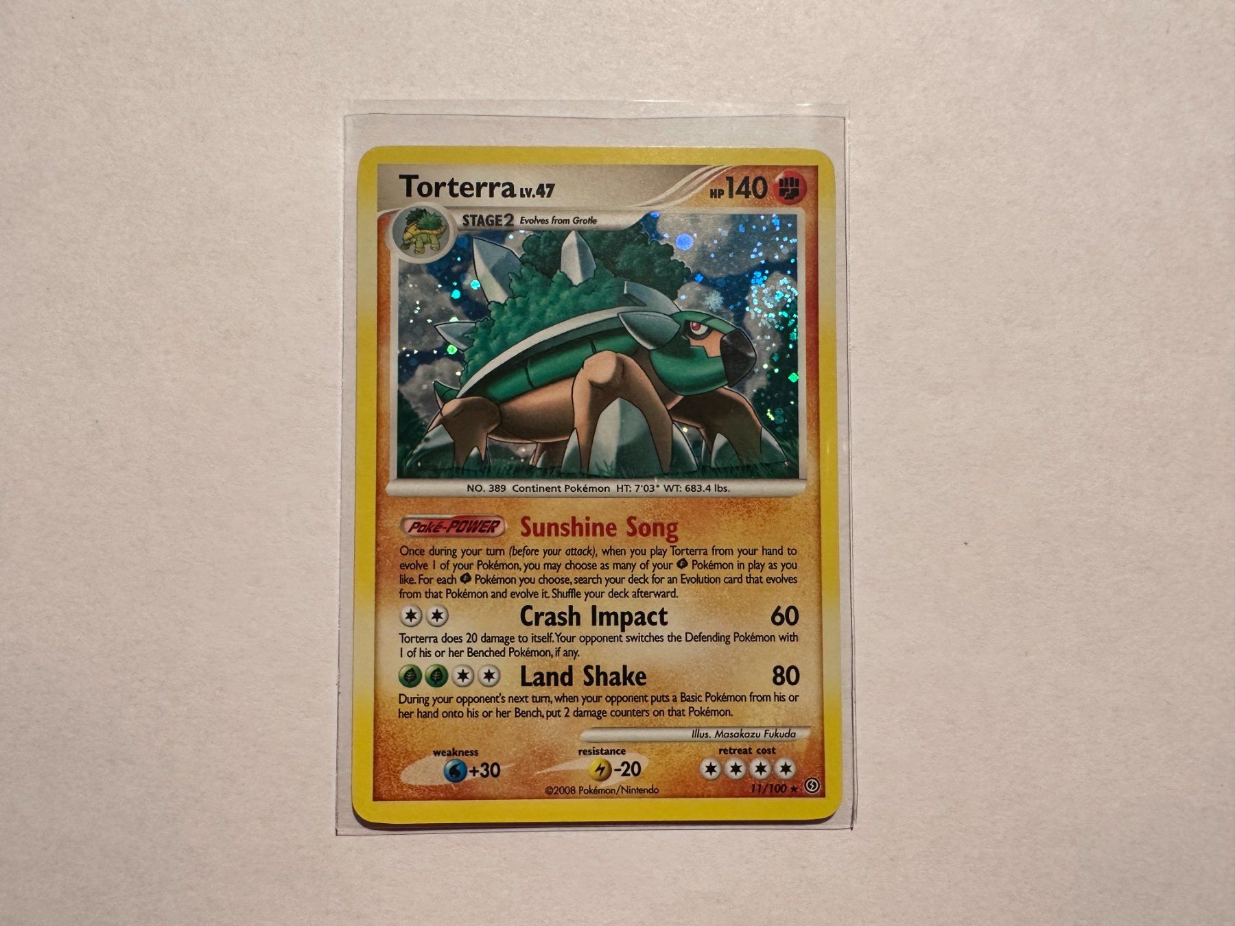 Pokémon Carte collezionabili: Torterra holo D&P Stormfront EN – Usato da Hagendorn venduto da Pokecollectorch