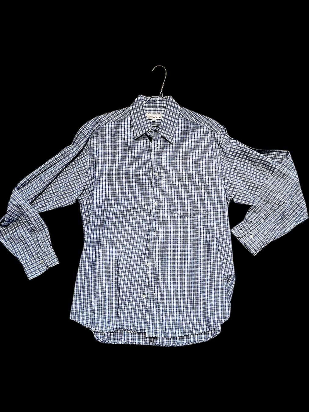 Camicie: New England Herren Blau Kariertes Button-Down Hemd - Größe – Usato da Zug venduto da vinokilo 1
