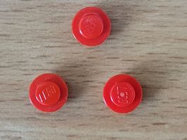 Lego - Pièces détachées - 3x ronde et rouge