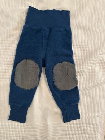 Engel Wollwalk Hose Schurwolle petrol Grösse 74/80 gebraucht