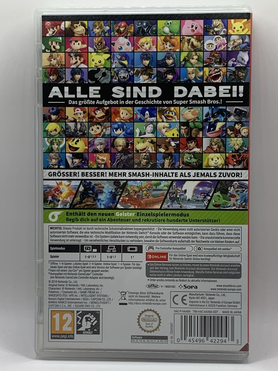 Nintendo Spiele: Nintendo Switch - Super Smash Bros Ultimate – Gebraucht aus Ostermundigen von RG-Collector 1