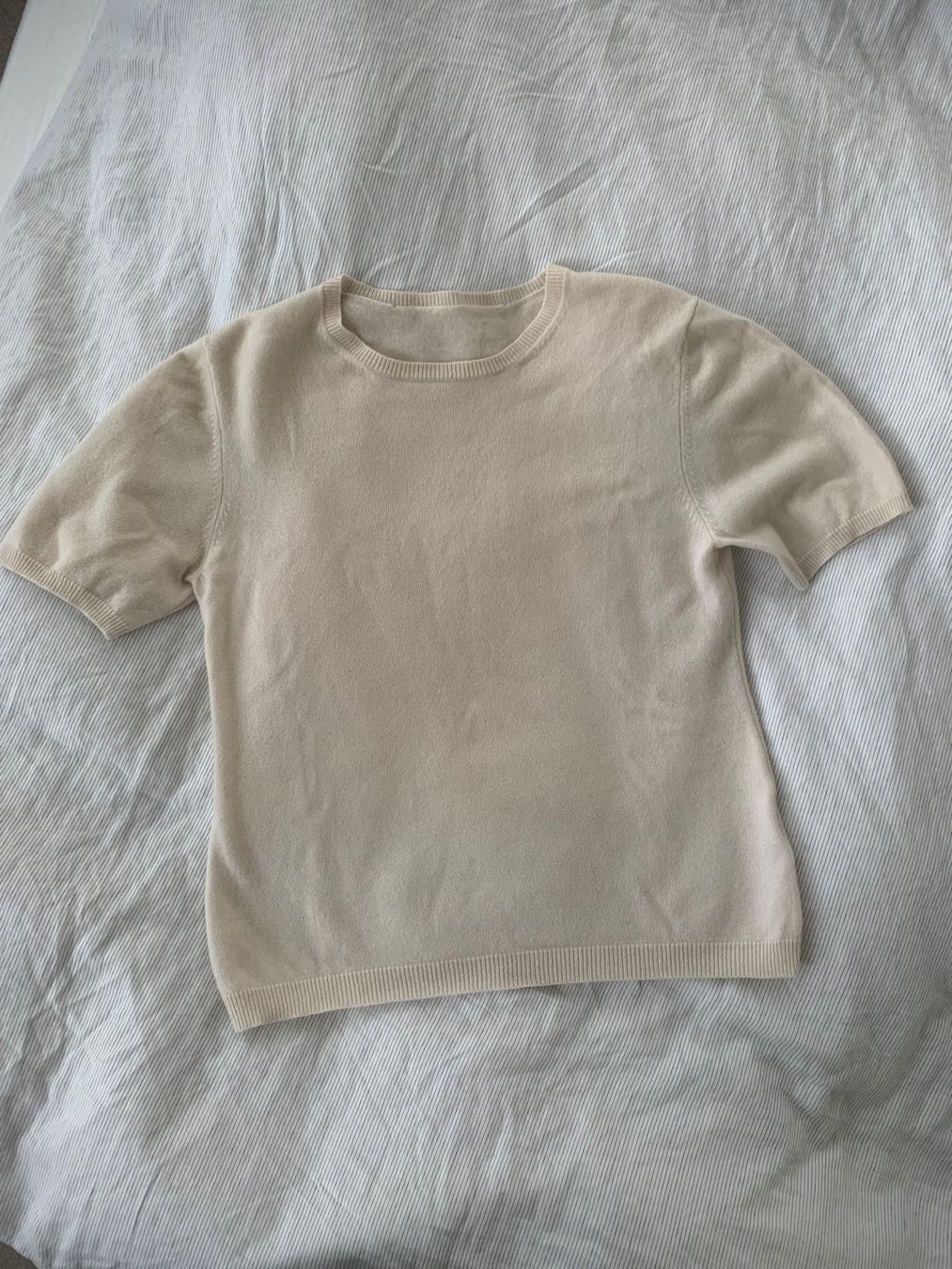 Maglioni & Felpe: Kaschmirpullover 100% in Creme Gr. S – Usato da Edlibach venduto da second_hand