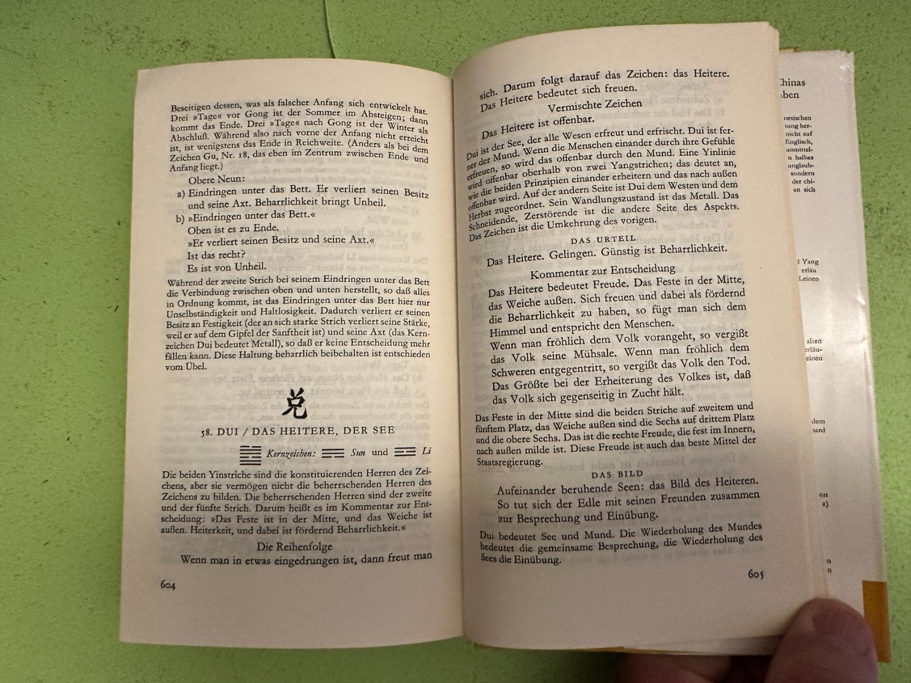 Libri: I Ging. Das Buch der Wandlungen. – Usato da Zürich venduto da allp 8