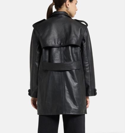 Muuba leather trench coat