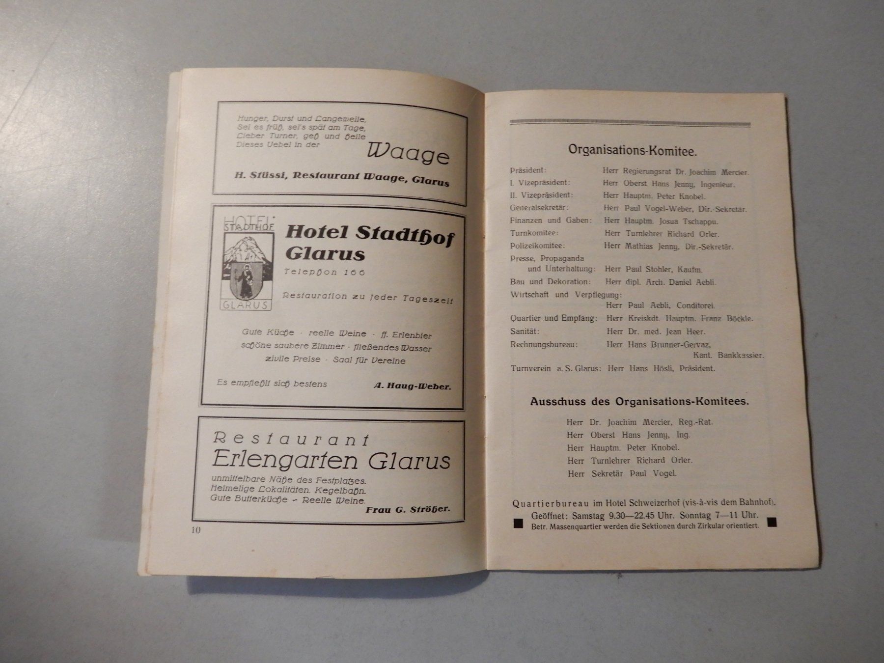Dokumente: Glarner Kantonalturnfest 1935, Festführer – Gebraucht aus Erstfeld von Mario_boe0 3