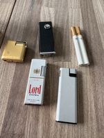 5 alte gebrauchte Feuerzeuge