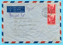 Brief von Winterthur nach Buenos Aires 1945