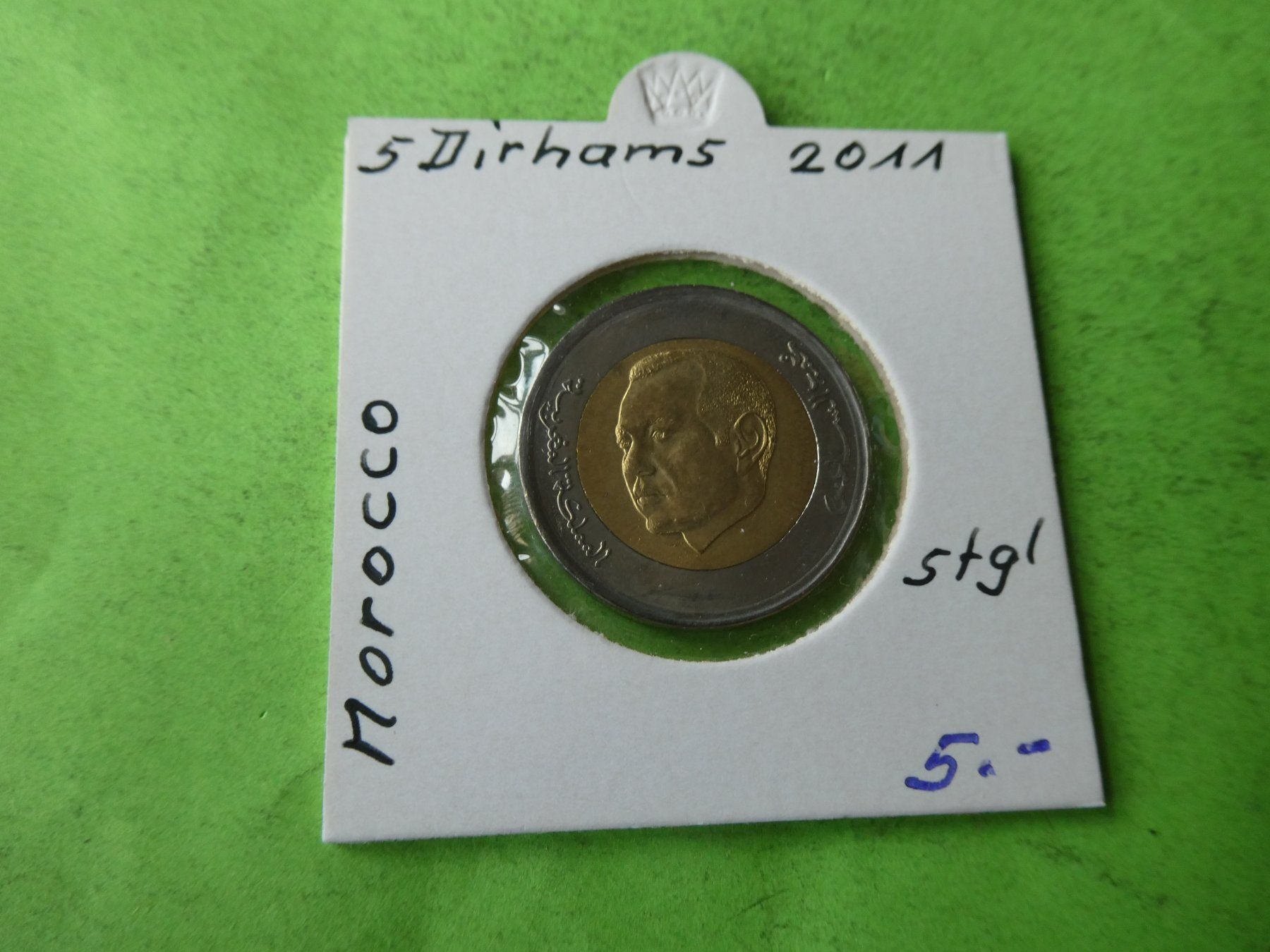 Tutti le monete: Marokko 2011, 5 Dirhams   stgl – Usato da Hinterforst venduto da Rohusri