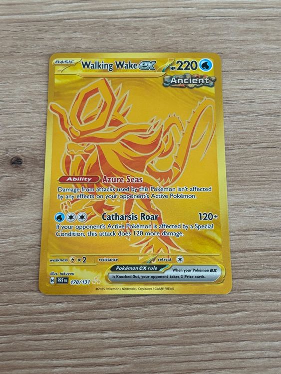 Walking Wake ex Gold 178/131 Prismatic Evolutions Pokemon (Neu (gemss  Beschreibung)) in Mellingen fr CHF 10  mit Lieferung auf Ricardo kaufen