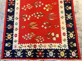 Kelim Flachgewebe Handge-. Frisch gereinigt Wolle 250x155cm