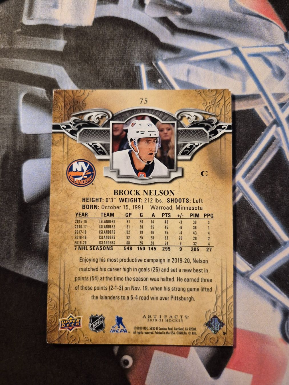 NHL Carte collezionabili: NHL Brock Nelson New York Islanders – Usato da Treiten venduto da Sauber73 1