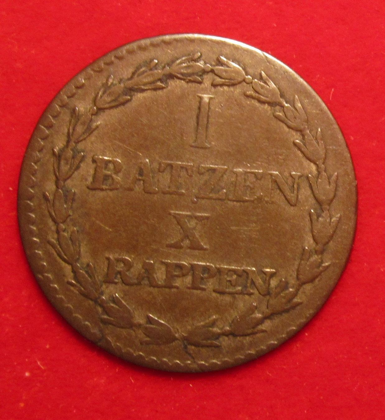 Tutti le monete: Kanton Solothurn, 1 Batzen 1805 selten – Usato da Allschwil venduto da Coinfreak 1