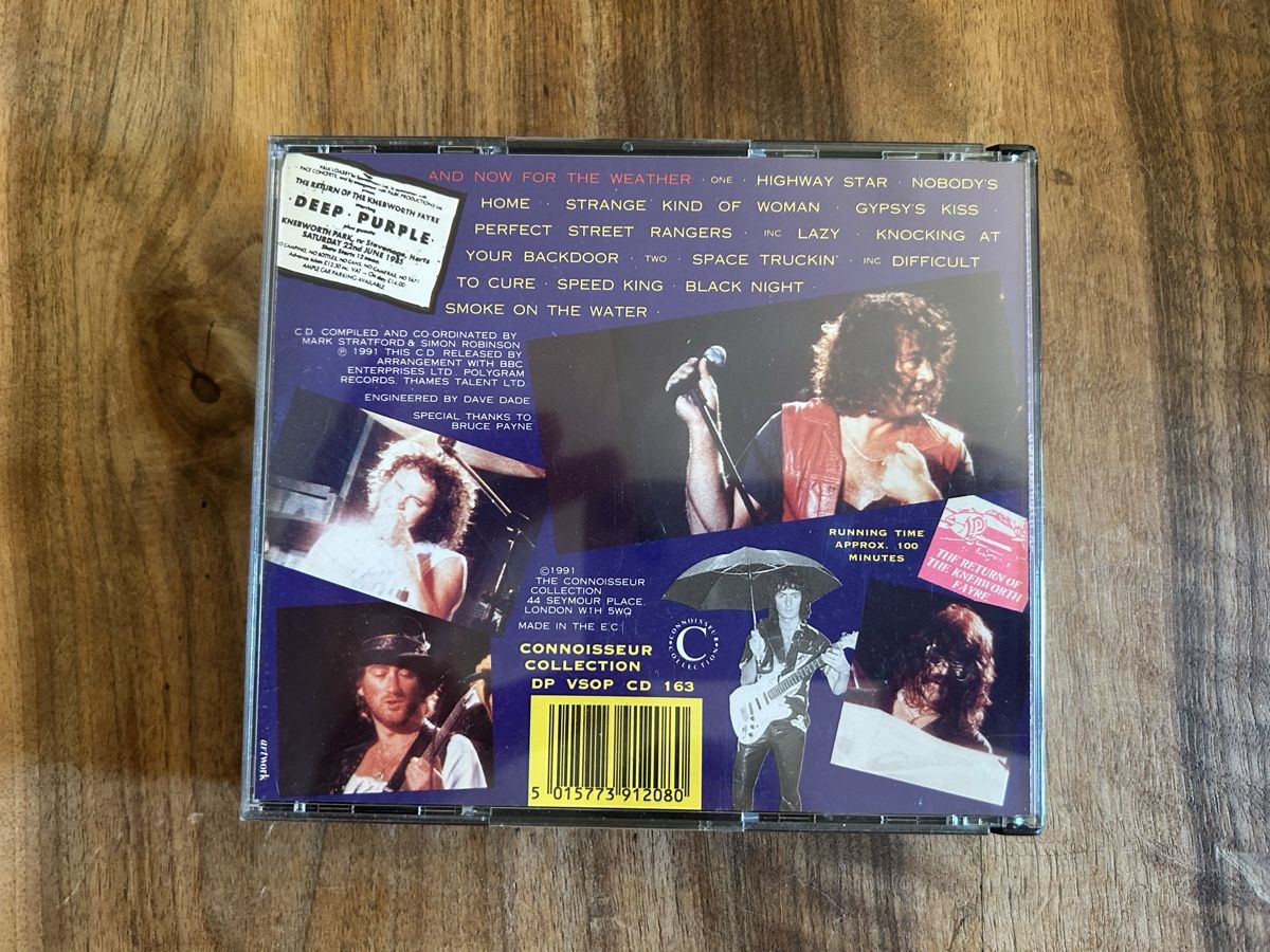 CD: Deep Purple - Knebworth 85 -  Original Doppel CD – Usato da Bern venduto da Carhead 4