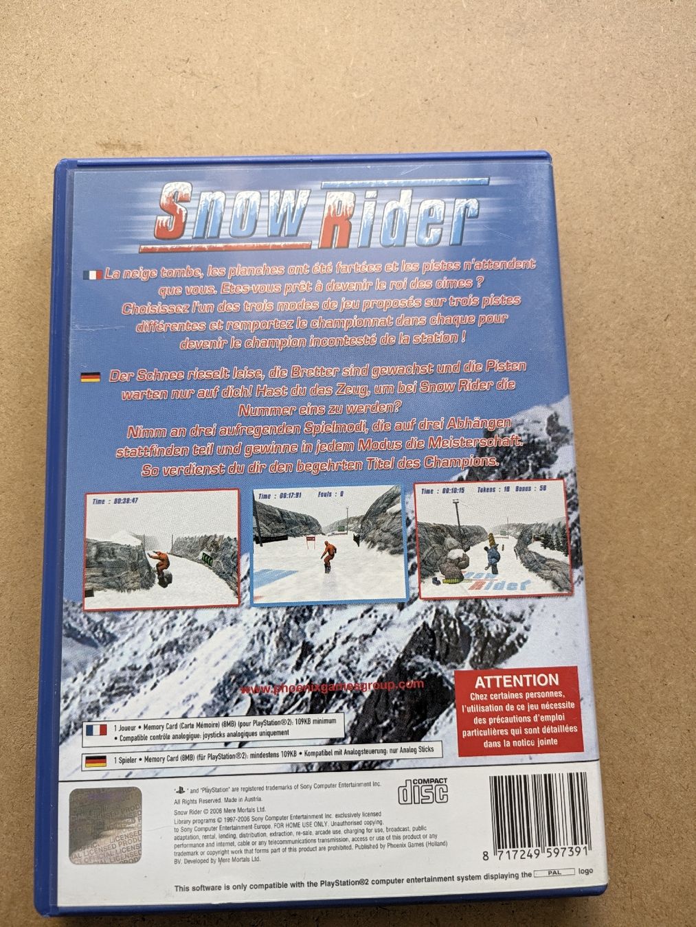 Jeux: Snow Rider Ps2 – D'occasion à Chur par FreakofRarity 1
