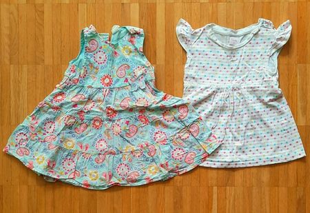 🩵🌞🩷 Set: 2 süsse Sommerkleider Gr. 74/80, H&M + Smile
