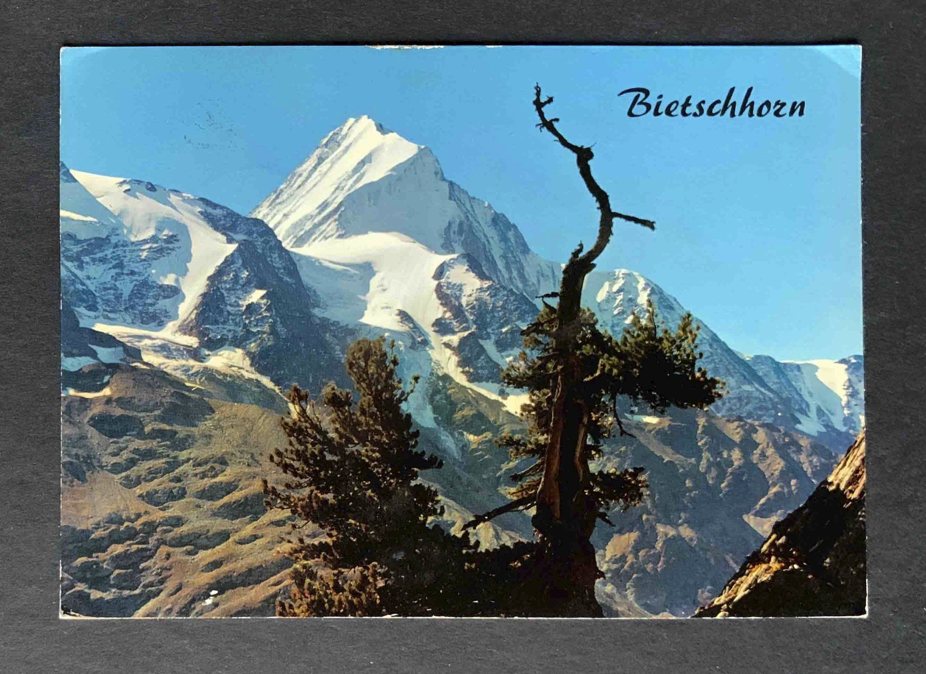 Ansichtskarten: AK Bietschhorn Lötschental Wallis – Gebraucht aus Goldau von artelier1