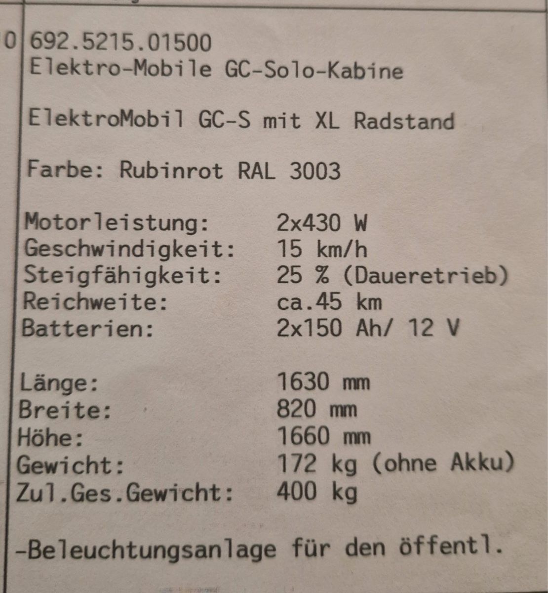 Graf Carello Elektromobile: Elektro Mobil  – Gebraucht aus Gontenschwil von pw1994 5