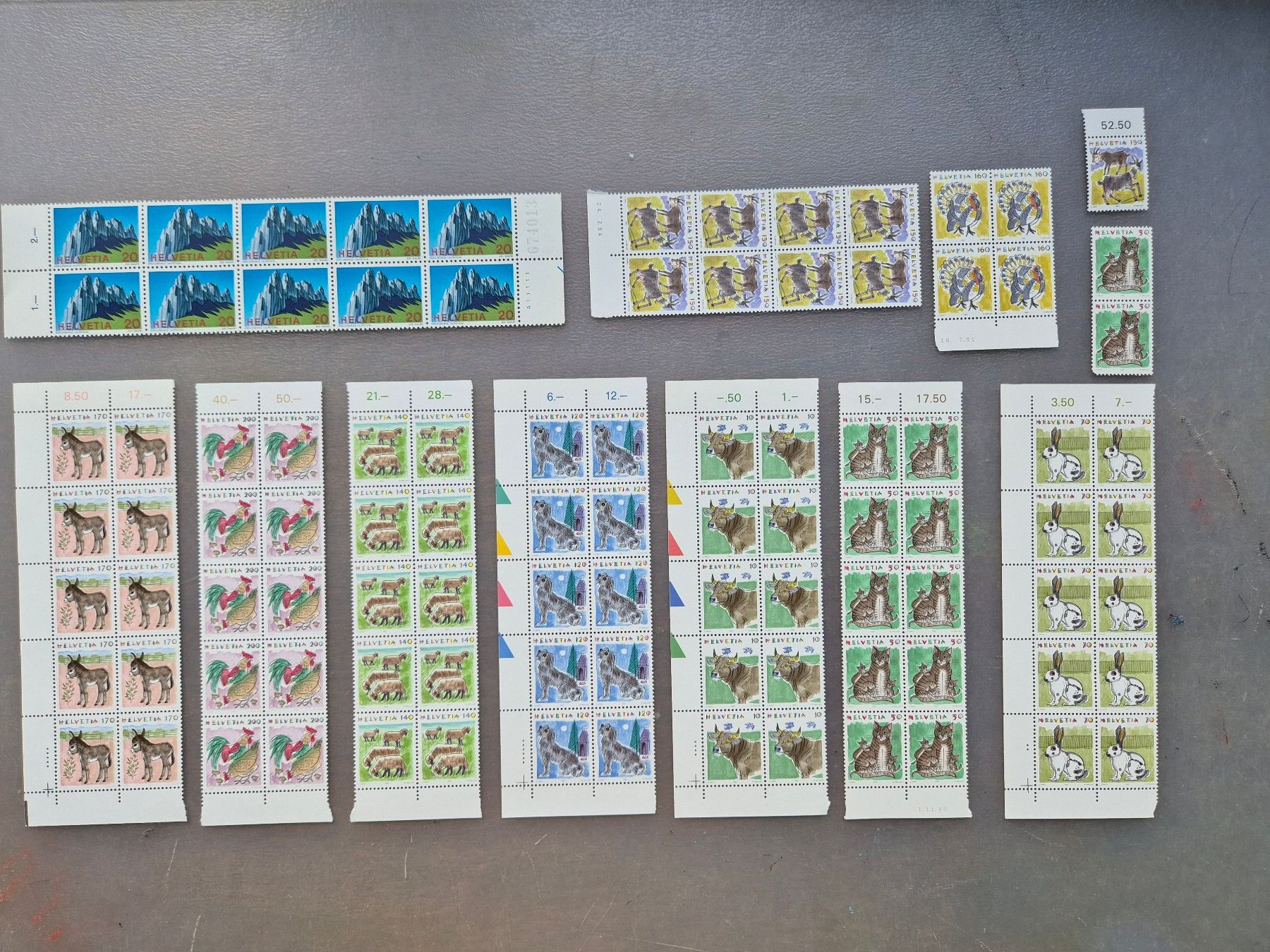 Alle Briefmarken: Frankaturware 100 CHF. GRATISLIEFERUNG ! – Neu (gemäss Beschreibung) aus Horgen von frankatur