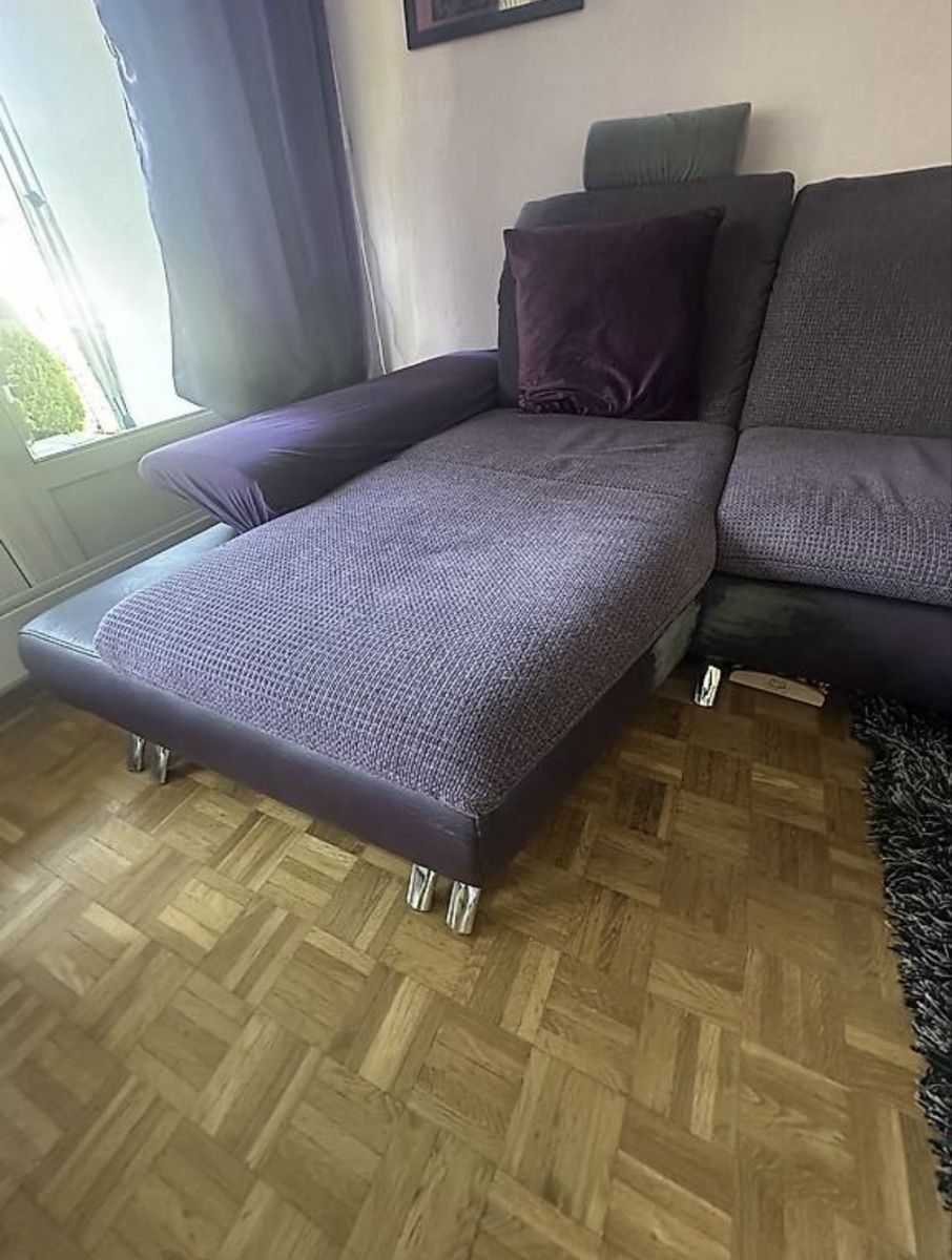 Sofas: Ecksofa lila Stoff Leder – Gebraucht aus Pfäffikon ZH von thf_rqs2 1