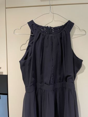 Festliches bodenlanges Kleid mit Bolero, Grösse 38