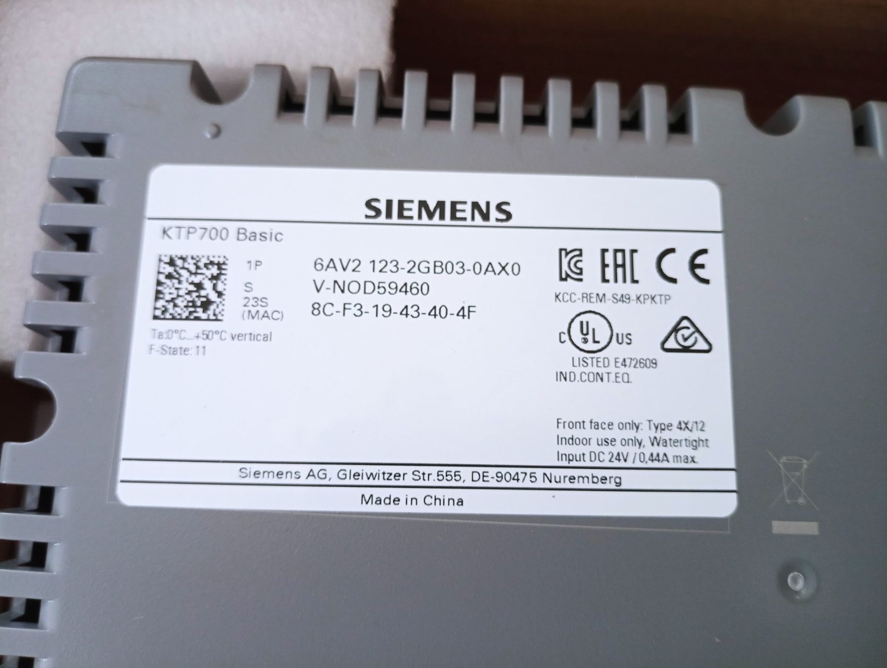 Siemens Elektronikbauteile: Siemens SIMATIC HMI KTP700 Basic / 6AV2123-2GB03-0AX0 – Neu (gemäss Beschreibung) aus Ufhusen von HKSC 2