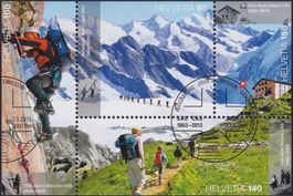 2013, Nr.1459 (Schweizer Alpen-Clup) mit Ersttags-Stempel.