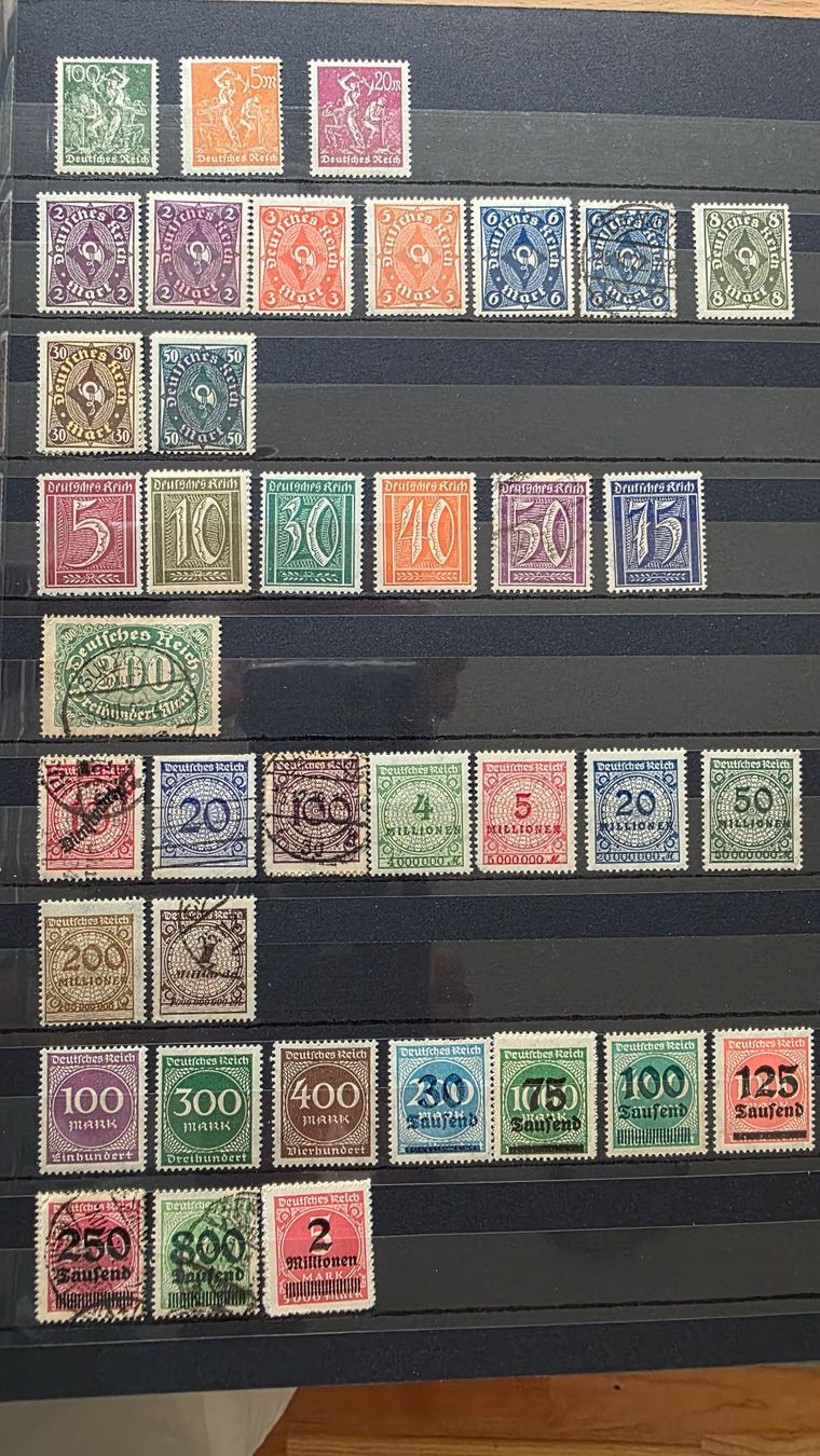 Alle Briefmarken: Briefmarkensammlung Deutschland – Gebraucht aus Wettswil von Schnuebe 2