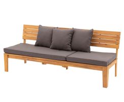Gartensofa Holz 204cm mit Polstern guter Zustand