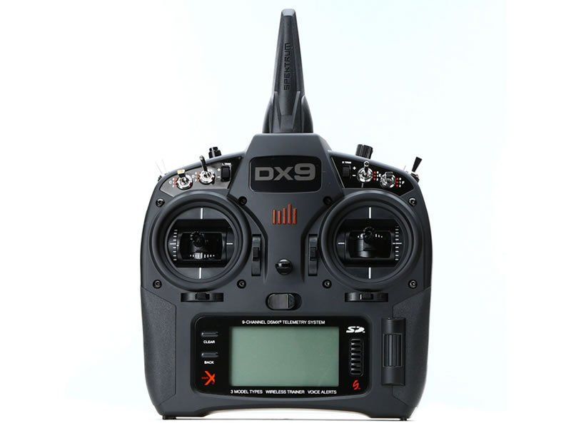 Spektrum Fernsteuerungen: SPEKTRUM DX9 BLACK EDITION DSMX 9CH EINZELSENDER – Neu und originalverpackt aus Balsthal von Jetline