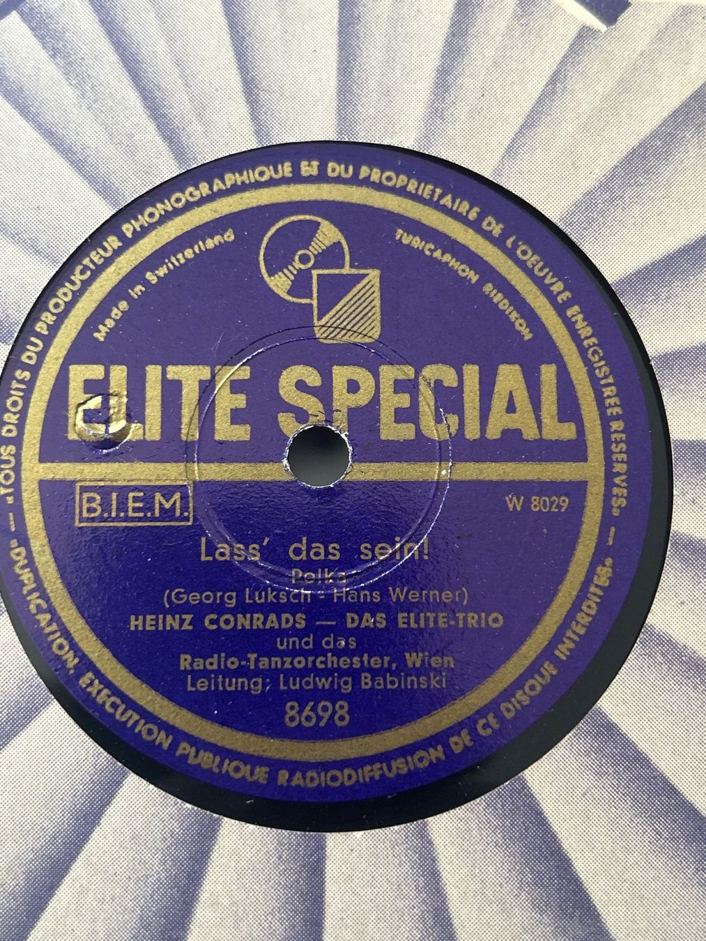 Dischi in vinile: Alte Schallplatte Elite Special - "Lass' das sein!" – Usato da Opfikon venduto da Unicki