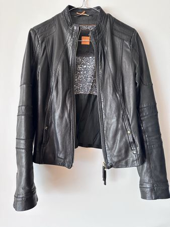 Lederjacke Hugo Boss